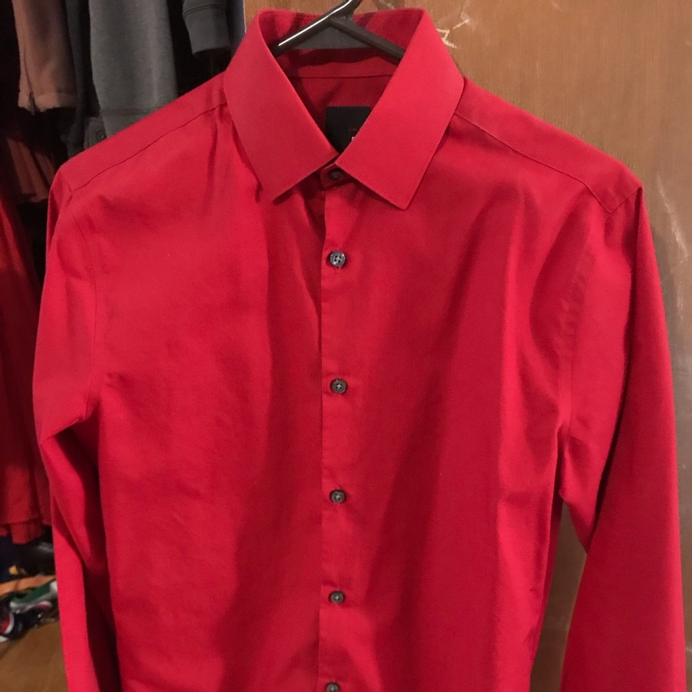 J Ferrar Red dress shirt
